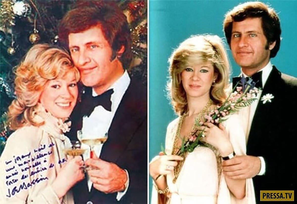 Joe Dassin with his second wife Christine