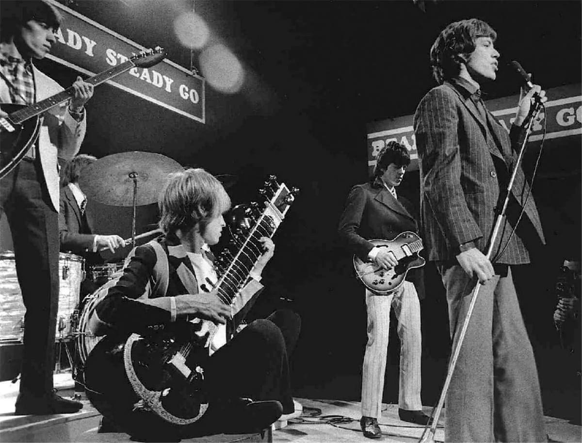 Rolling Stones: Brian Jones plays the sitar