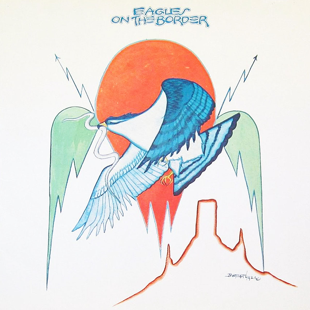 老鷹樂隊的專輯“在邊界上”（1974 年）