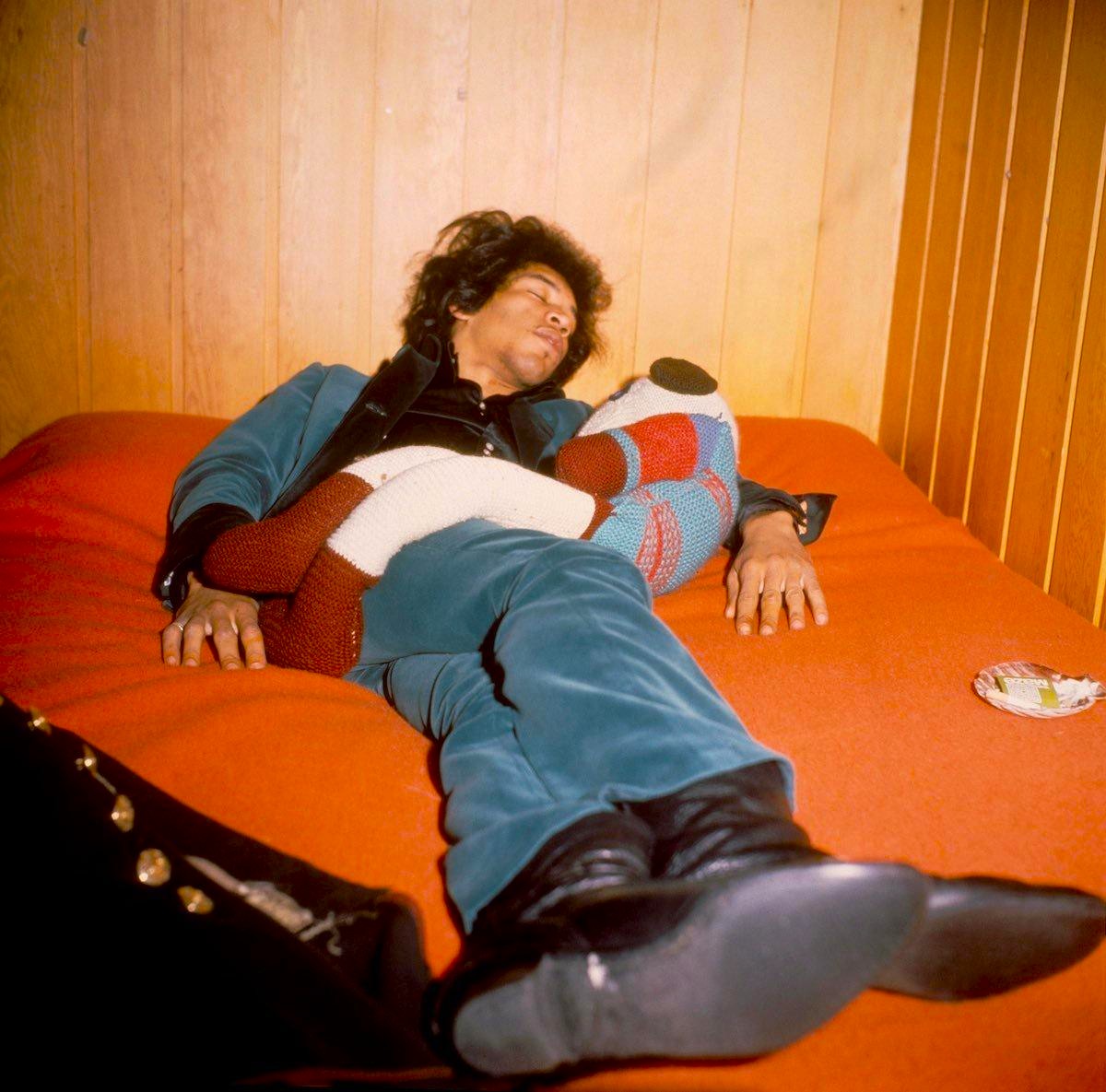 Jimi Hendrix is resting...