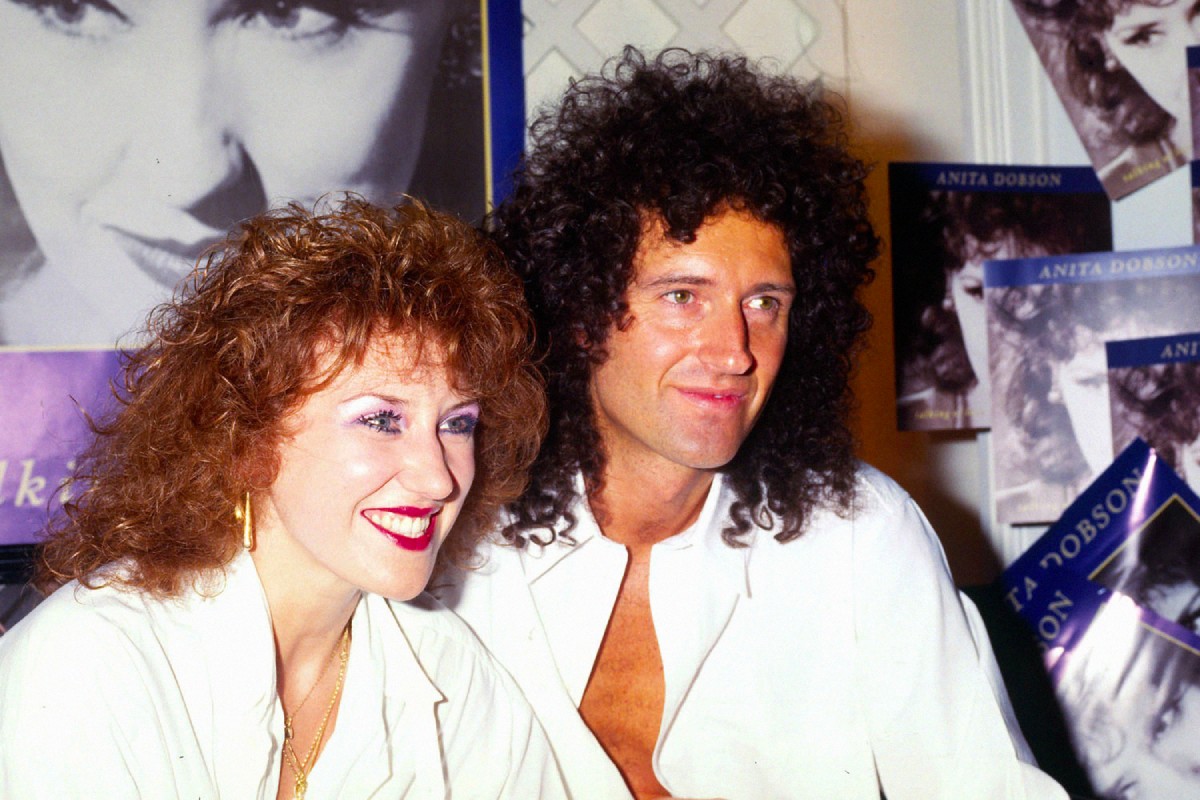 Brian May and Anita Dobson in their youth...