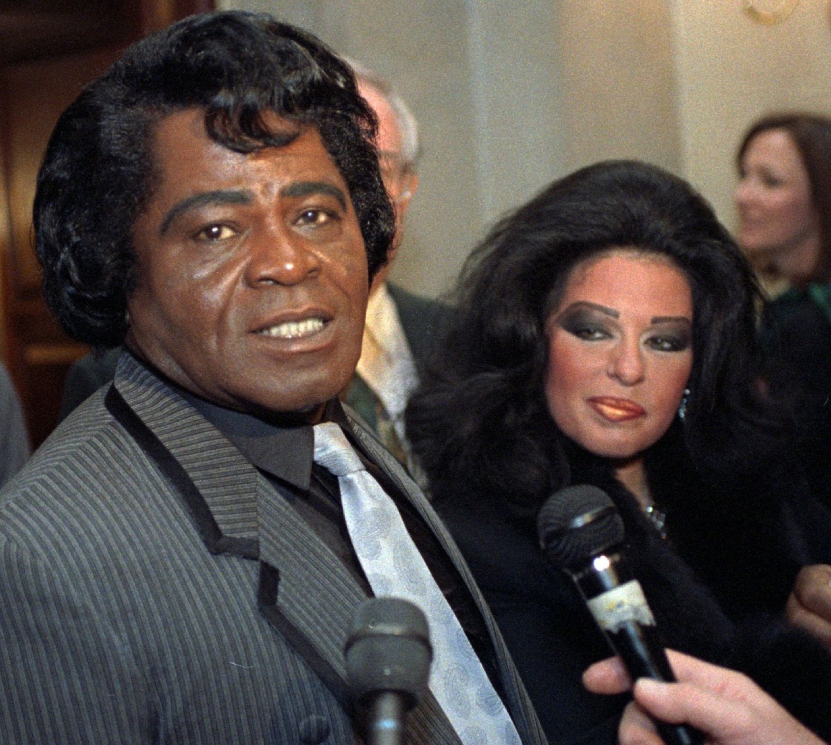 James Brown and Adrienne Rodriguez