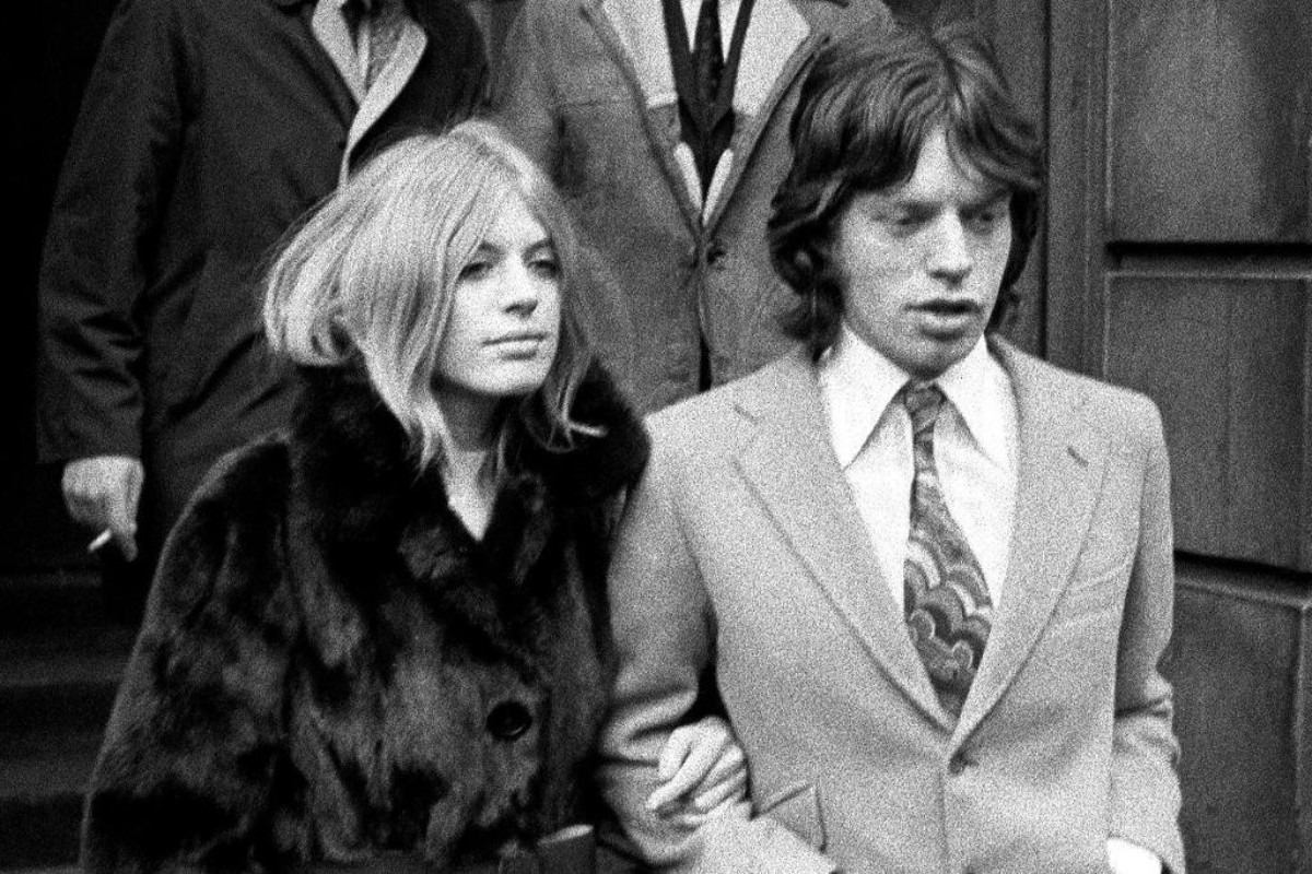 Marianne Faithfull and Mick Jagger...