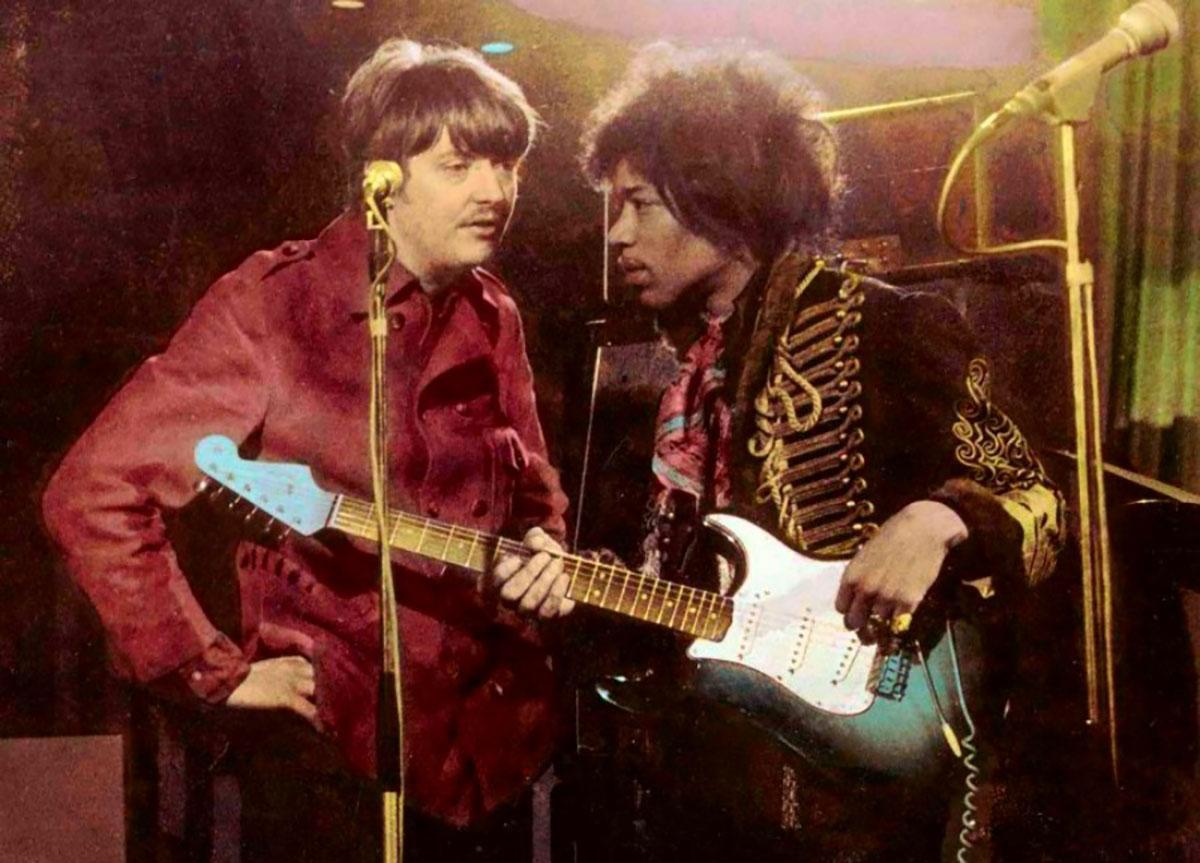 Chas Chandler (Animals bassist and Jimi's manager) along with Jimi Hendrix