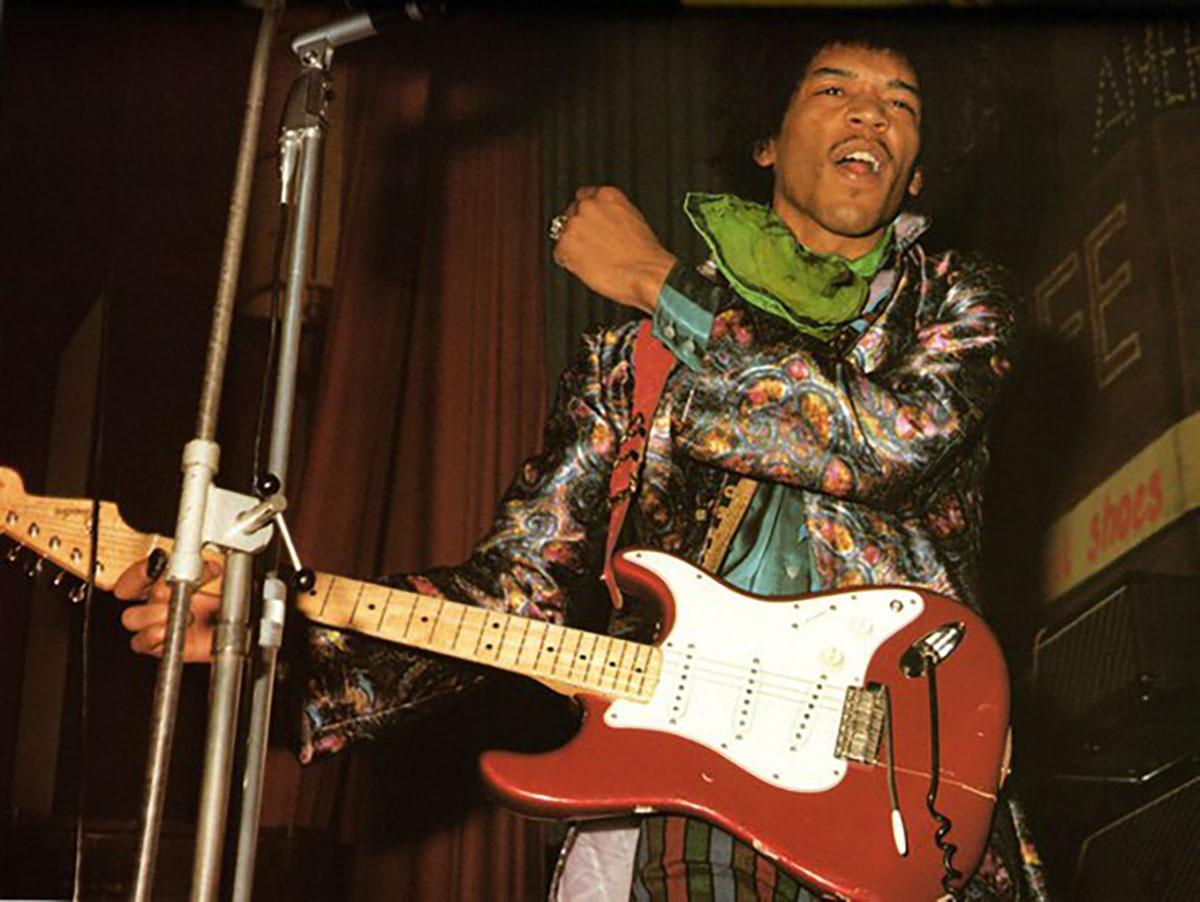 Jimi Hendrix at the Monterey Festival.