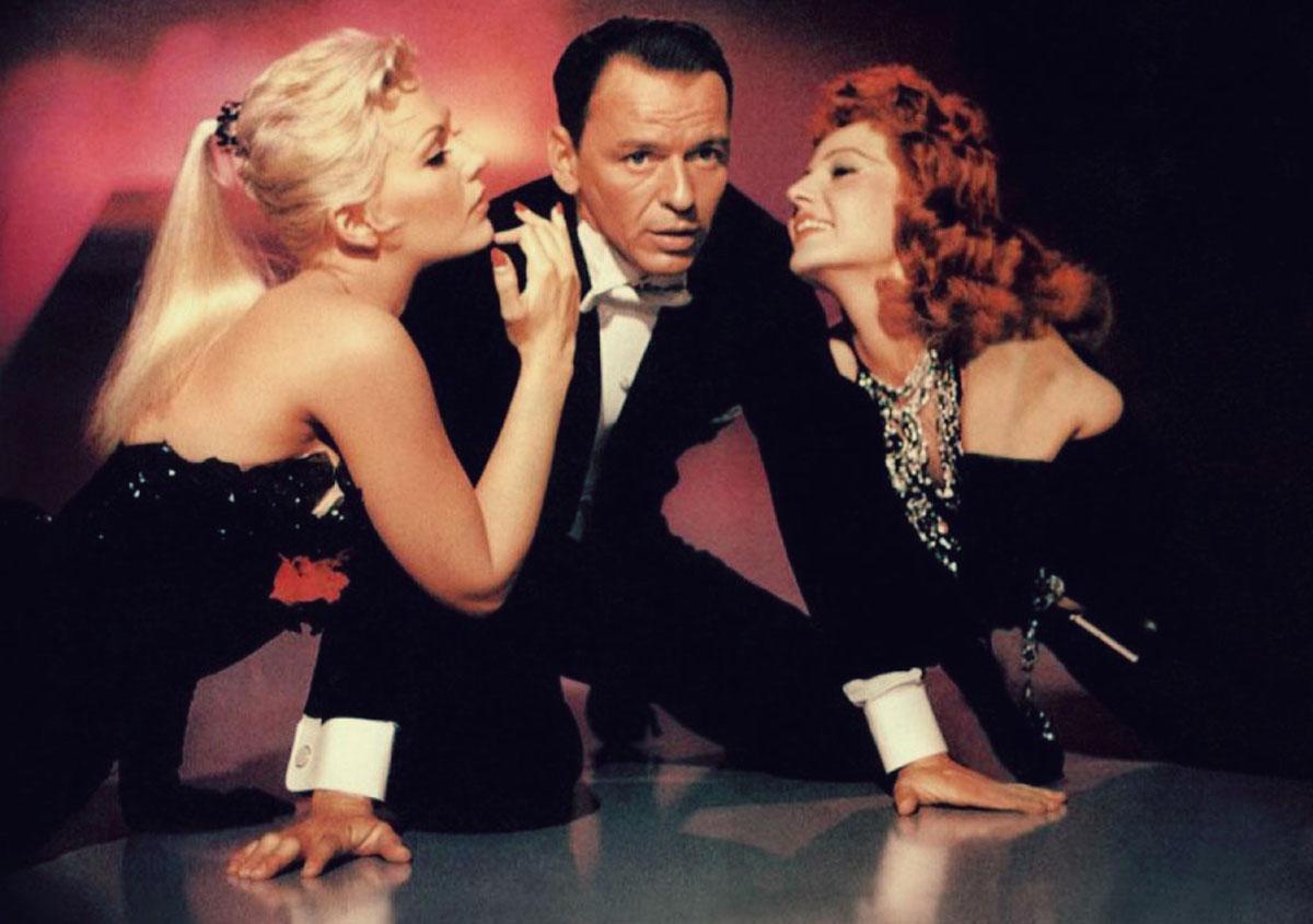 Frank Sinatra with Kim Novak and Rita Hayvors