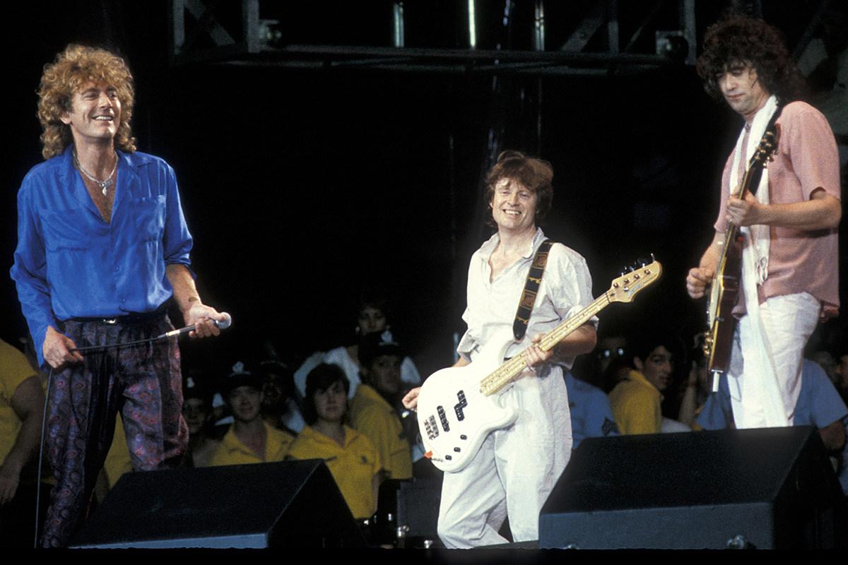 Led Zeppelin собрались ради благого дела на стадионе Джона Ф. Кеннеди в 1985. Но выступили плохо... Поэтому запретили издавать свое выступление на DVD и CD