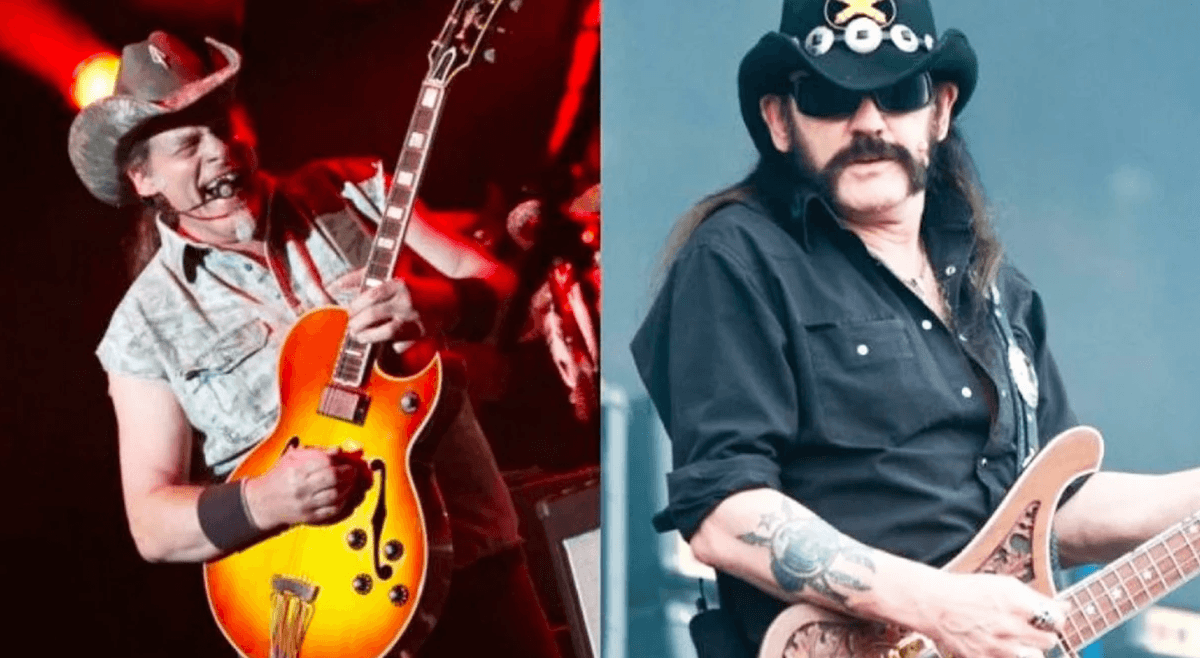 Ted Nugent (left) and Lemmy (right)