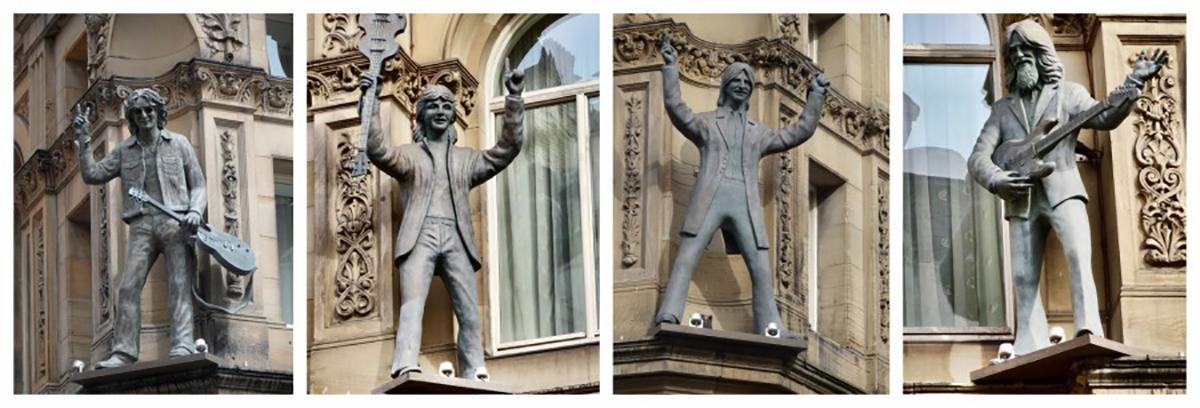 On the facade of Liverpool's Hard Day & #039;s Night Hotel
