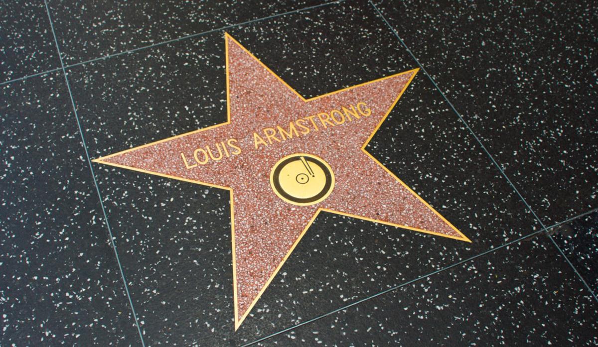 Louis Armstrongs Stern auf Hollywoods Walk of Fame