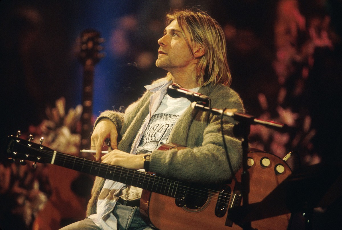 Kurt Cobain en el MTV Unplugged