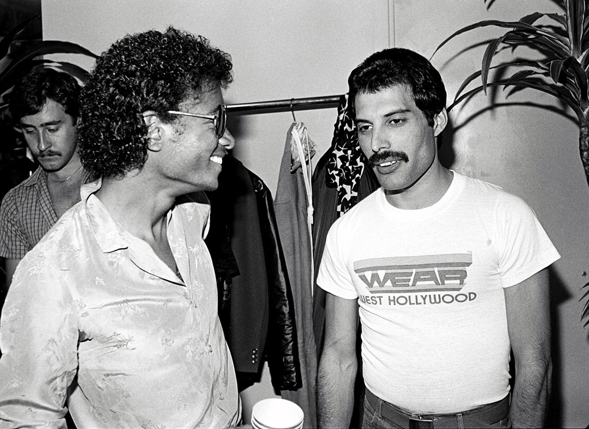 Michael Jackson et Freddie Mercury, 1981.