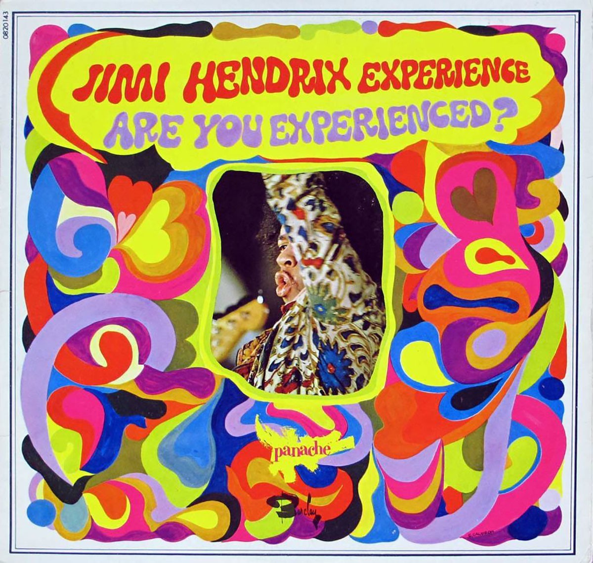 Capa de Are You Experienced - The Jimi Hendrix Experience (Barclay Records, 1967)