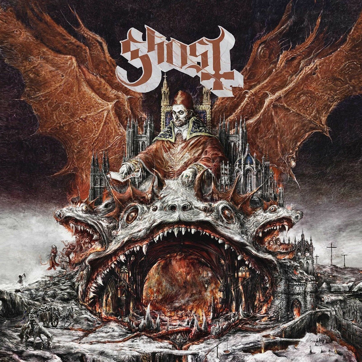 Обложка альбома "Prequelle" группы "Ghost"