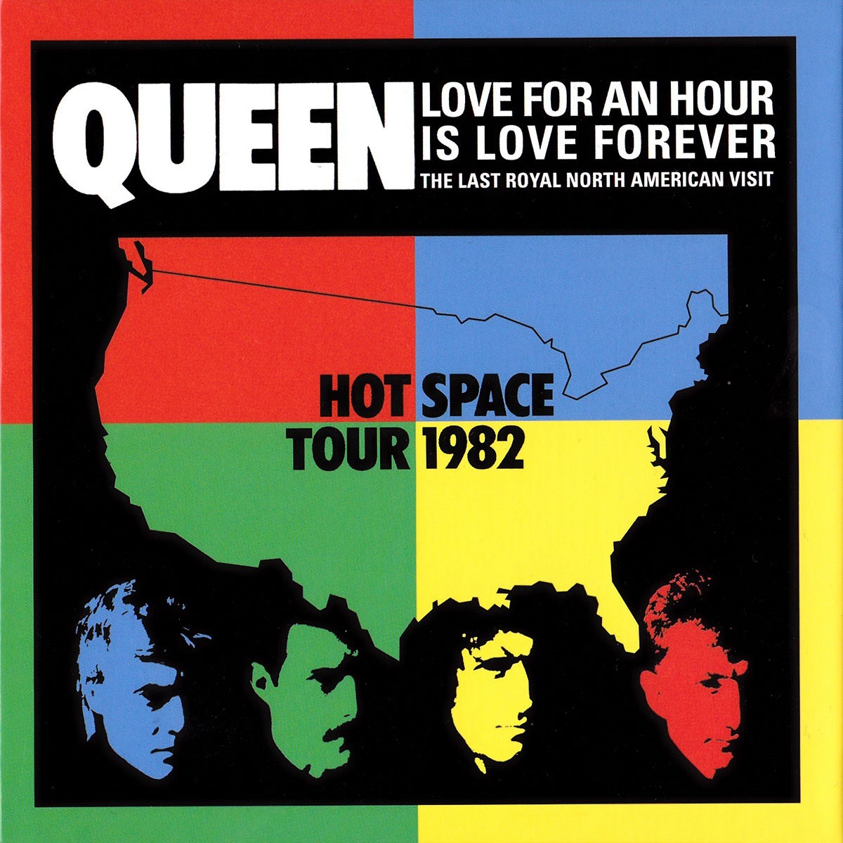 Обложка Queen Hot space Tour 1982