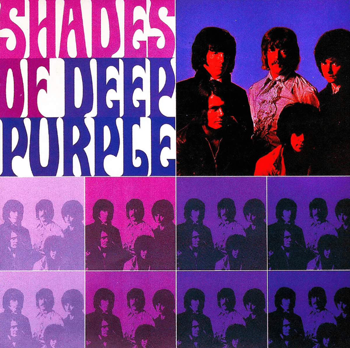 Capa do álbum de estúdio "Shades of Deep Purple", 1968