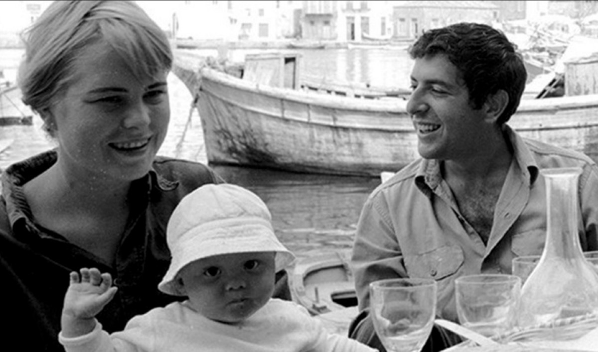 Marianne, seu jovem filho e Cohen