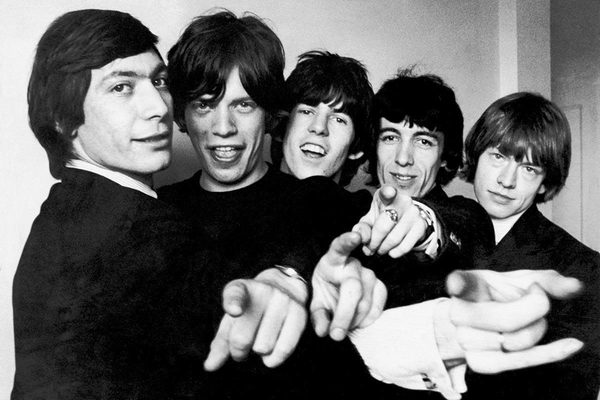 Группа Rolling Stones в начале своей карьеры...