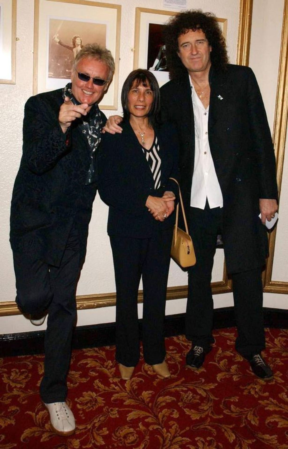 Кашмира с бывшими коллегами Фредди по группе Queen — Роджером Тейлором и Брайаном Мэем!
