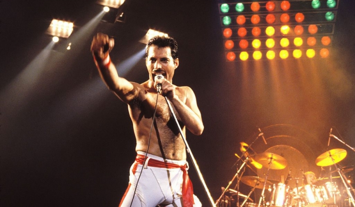 Uma das fotos mais famosas de Freddie