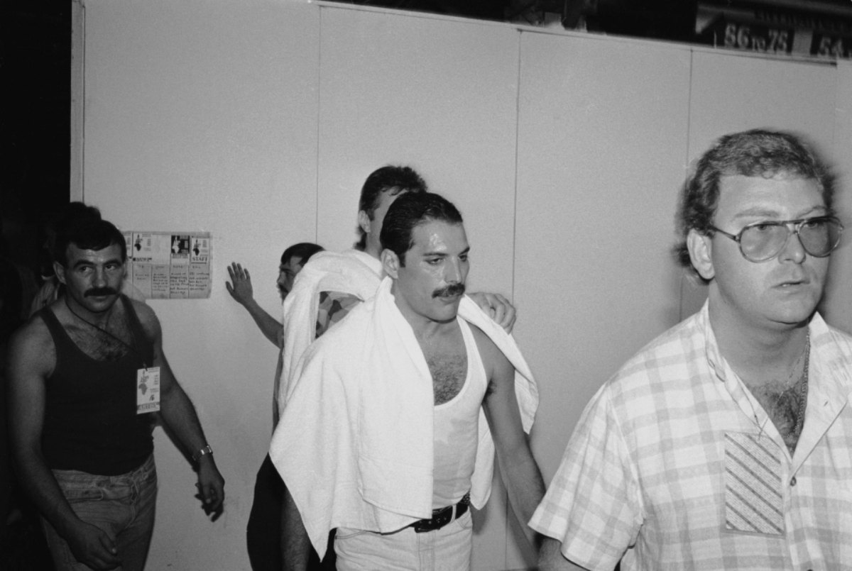 Freddie Mercury had a relationship with Jim Hutton (left)