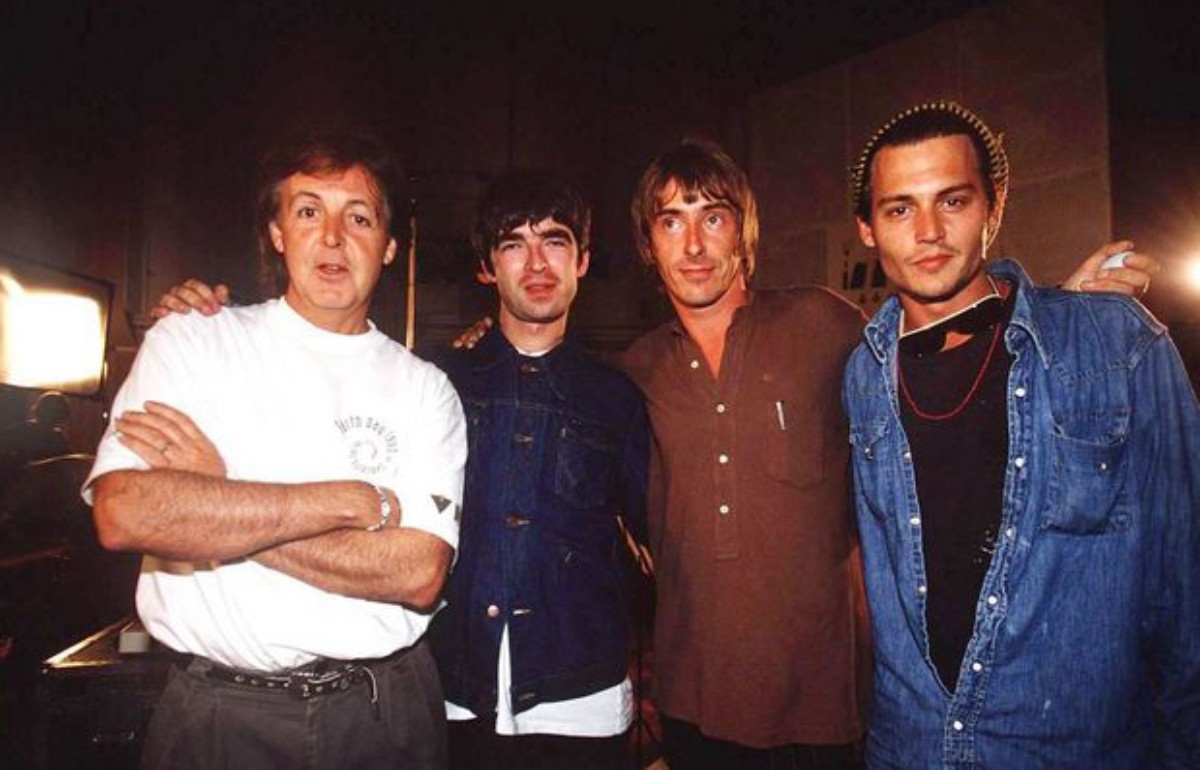 Paul McCartney, os irmãos Gallagher e Johnny Depp