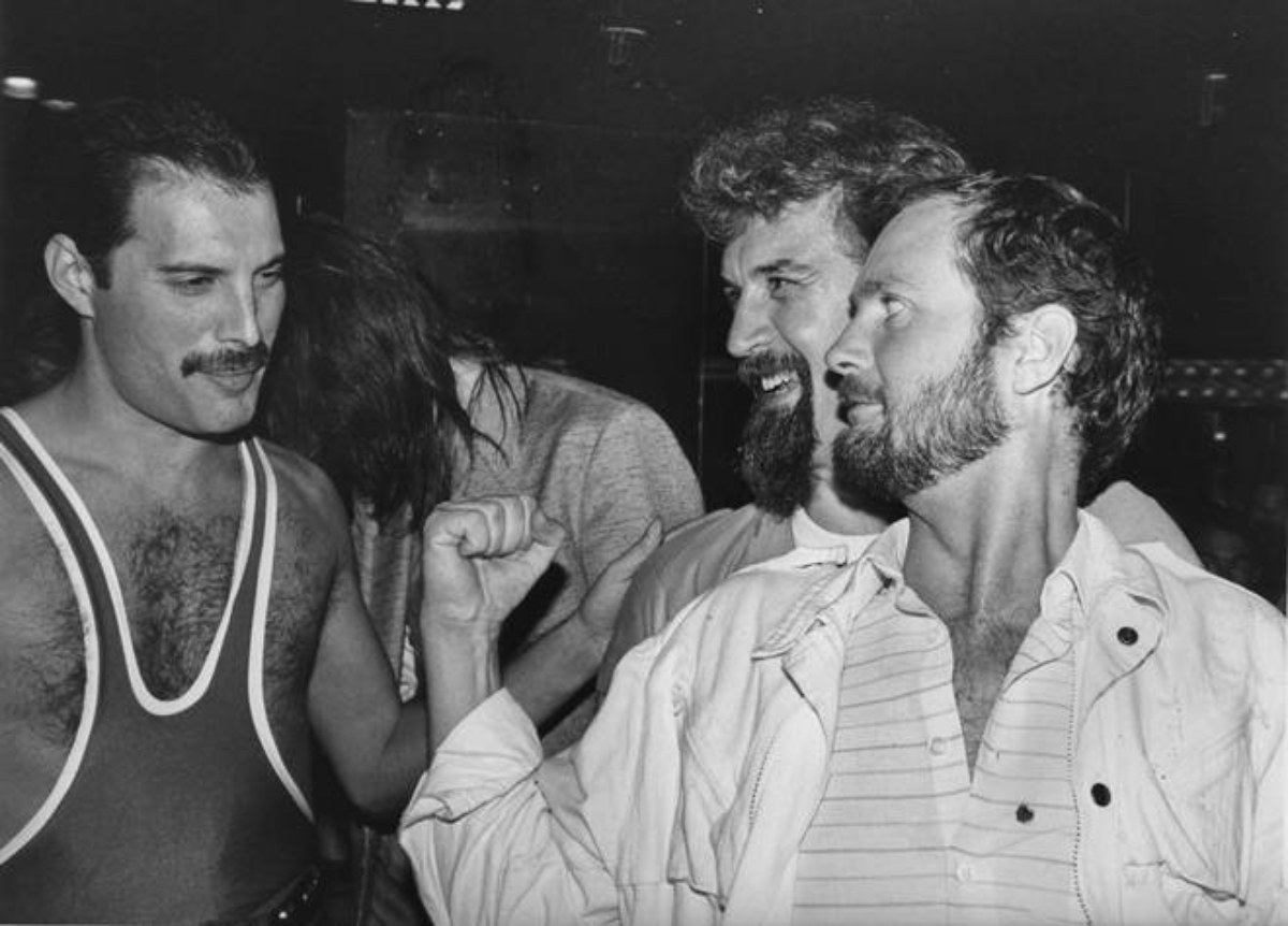 Freddie Mercury and Kenny Everett