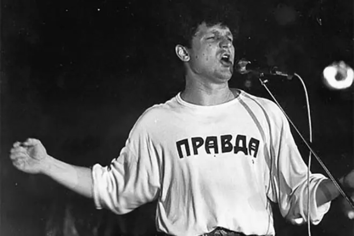 Sergei Minaev no palco