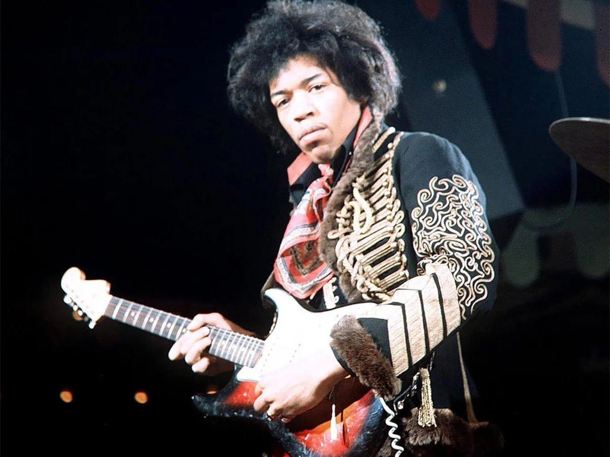 Hendrix em Estocolmo, em concerto, 1967