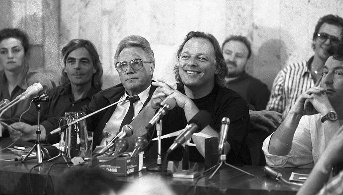 At a press conference in Moscow. June 3, 1989