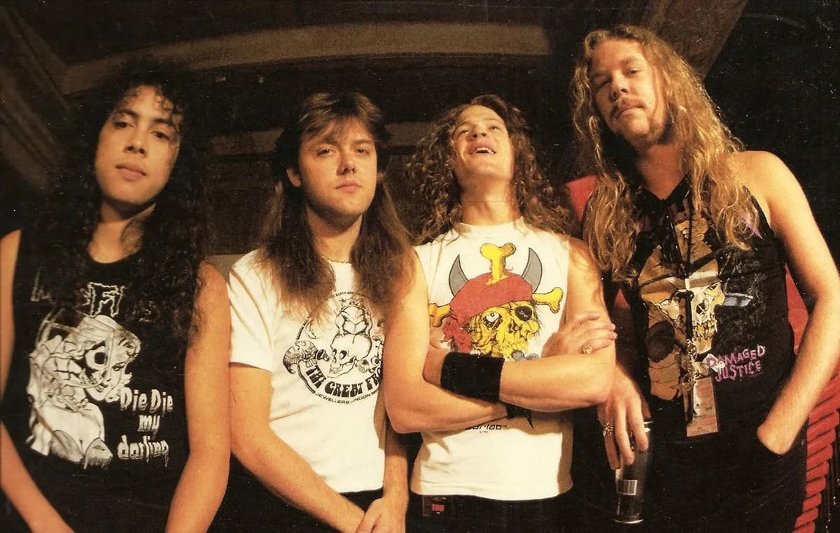 Американская рок-группа Metallica в 1988-м