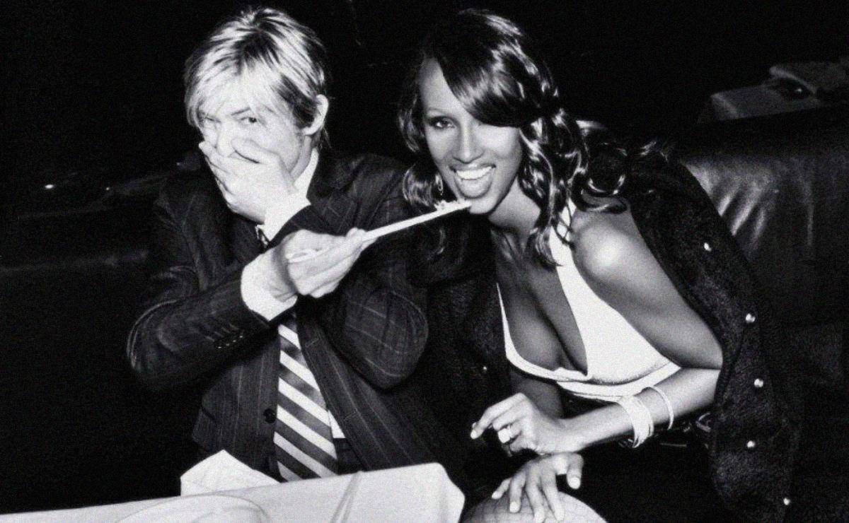 David Bowie and his wife Iman
