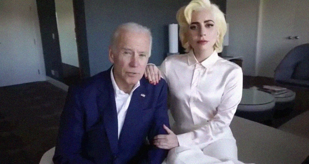 Joe Biden and Lady Gaga