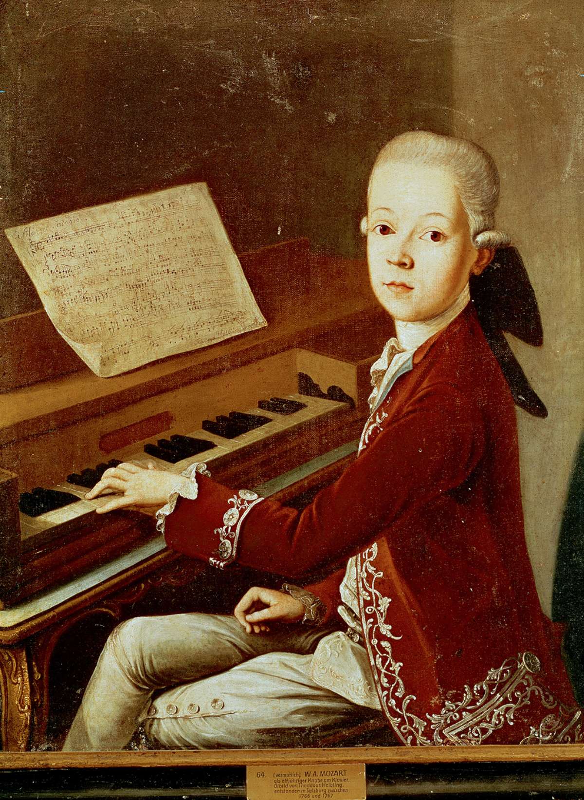 Portrait of young Mozart