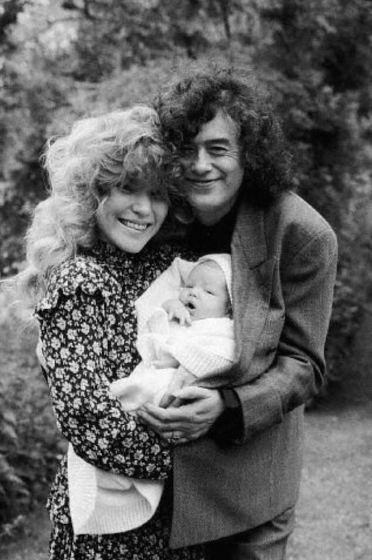 Jimmy Page and Patricia Acker