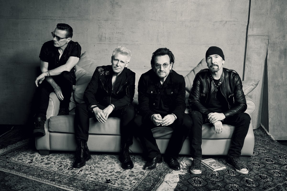 A banda U2 (anos iniciais), hoje em dia...