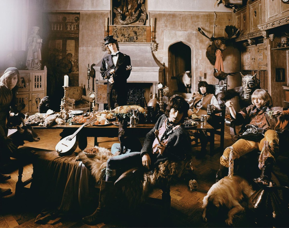 Die Rolling Stones (Fotoshooting für das Album "Beggars Banquet"...)