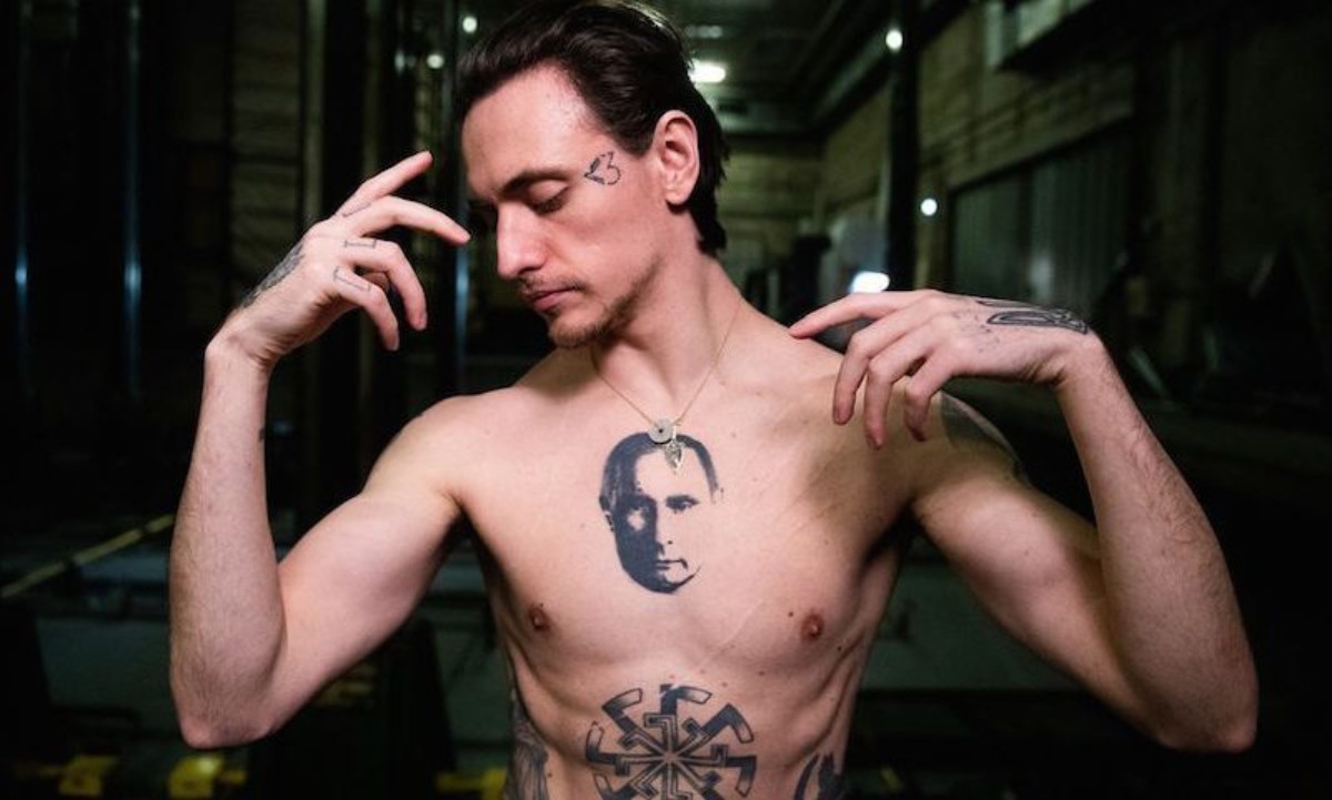 Sergei Polunin, tattoo with Putin