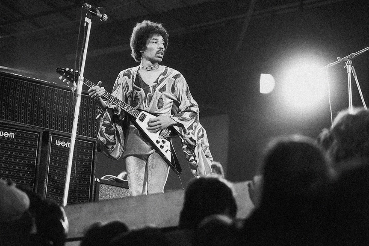 Jimi Hendrix au festival de l'île de Wight (1970)