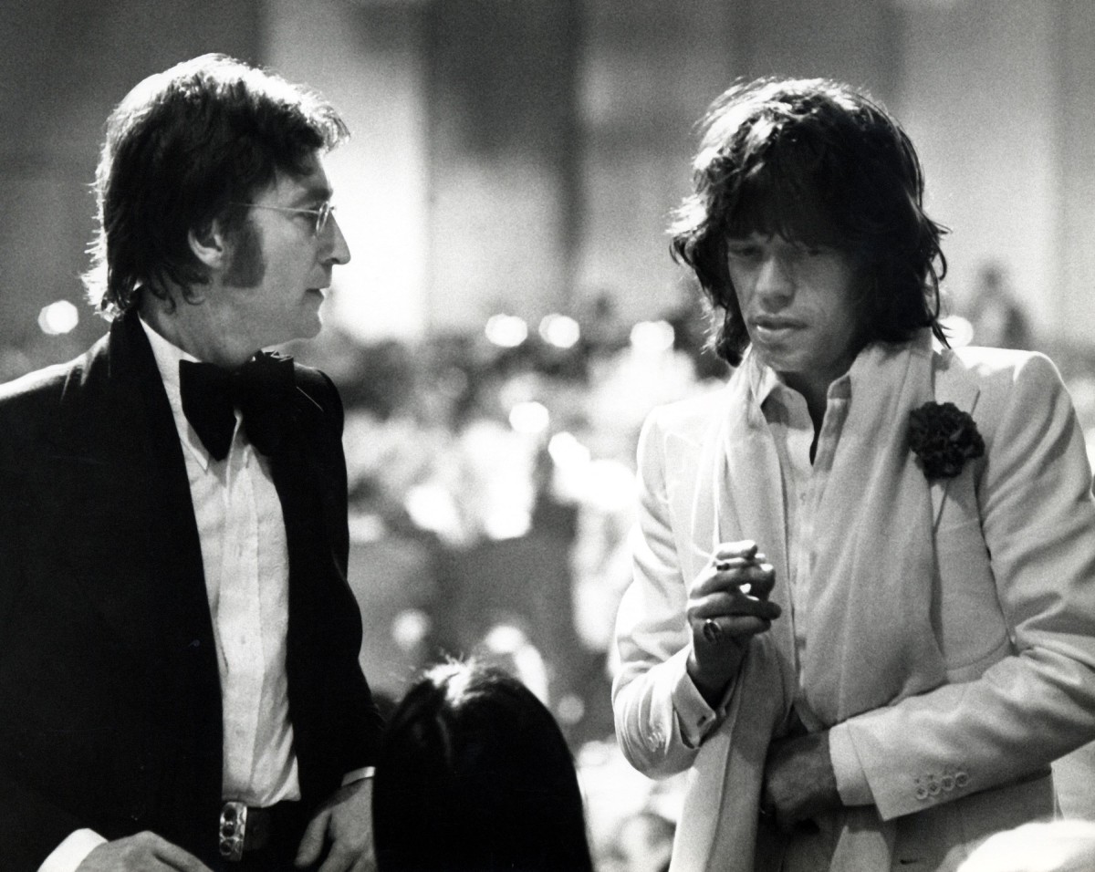 John Lennon y Mick Jagger