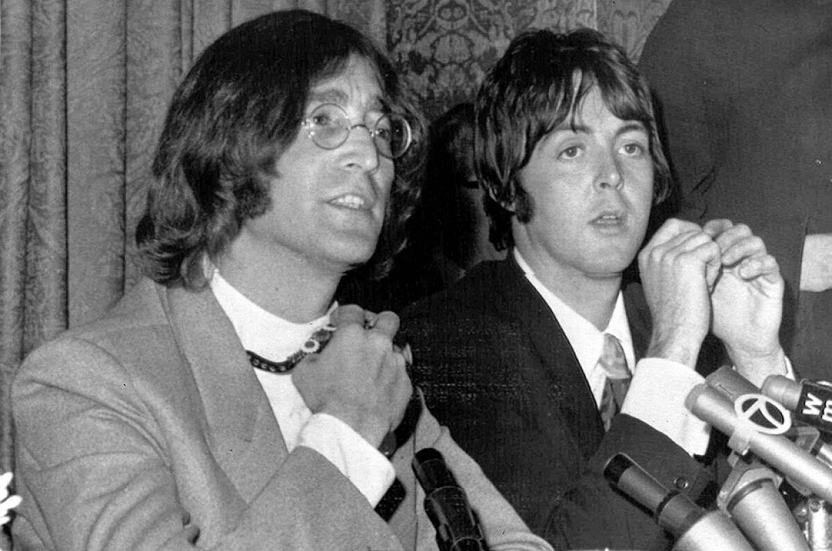 John Lennon y Paul McCartney