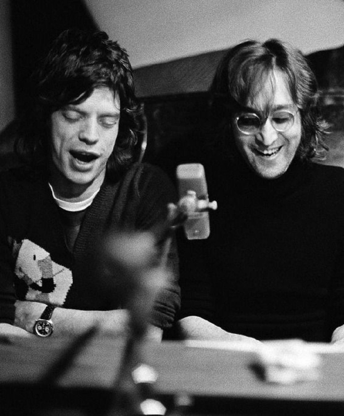 Mick Jagger et John Lennon