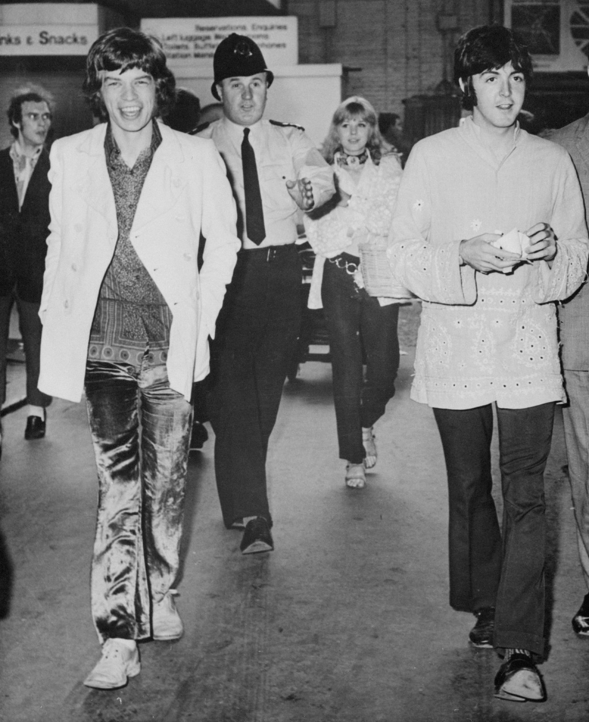 Mick Jagger y Paul McCartney