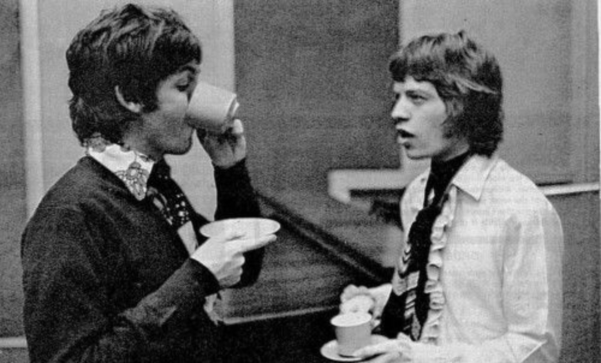 Paul McCartney und Mick Jagger