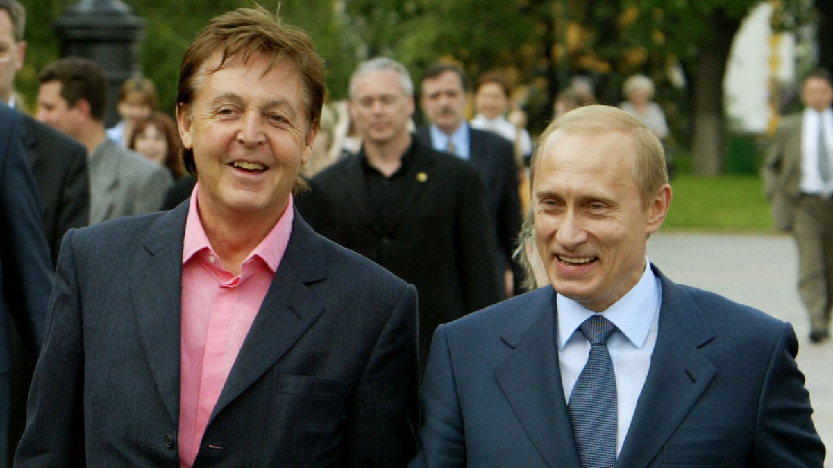 Paul McCartney e Vladimir Putin
