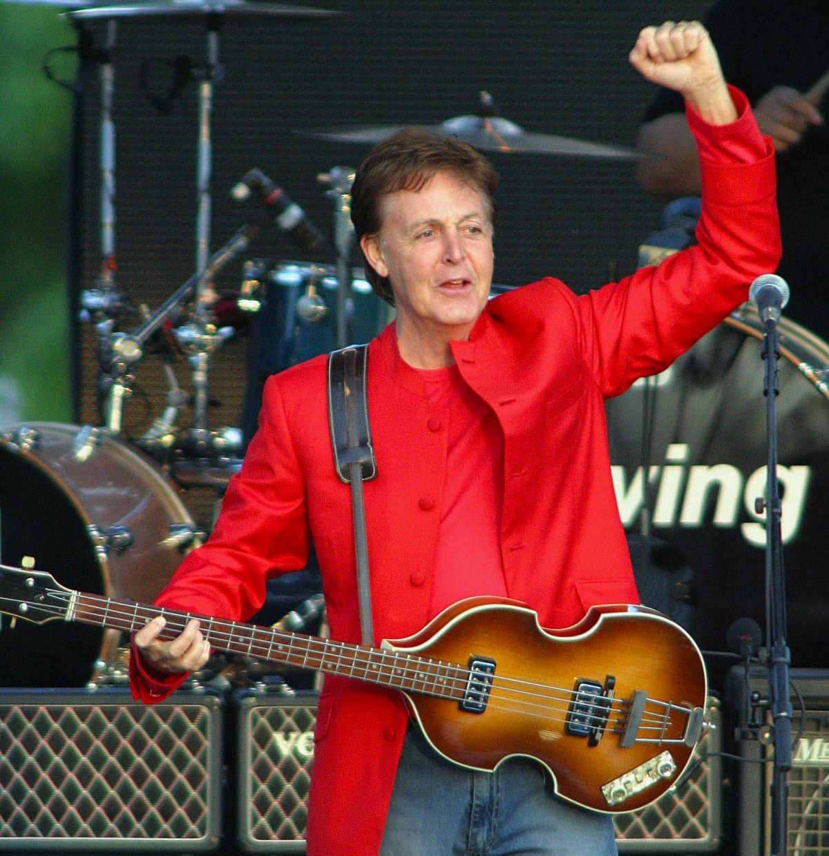 Paul McCartney performs for the first time in Moscow, 2003...