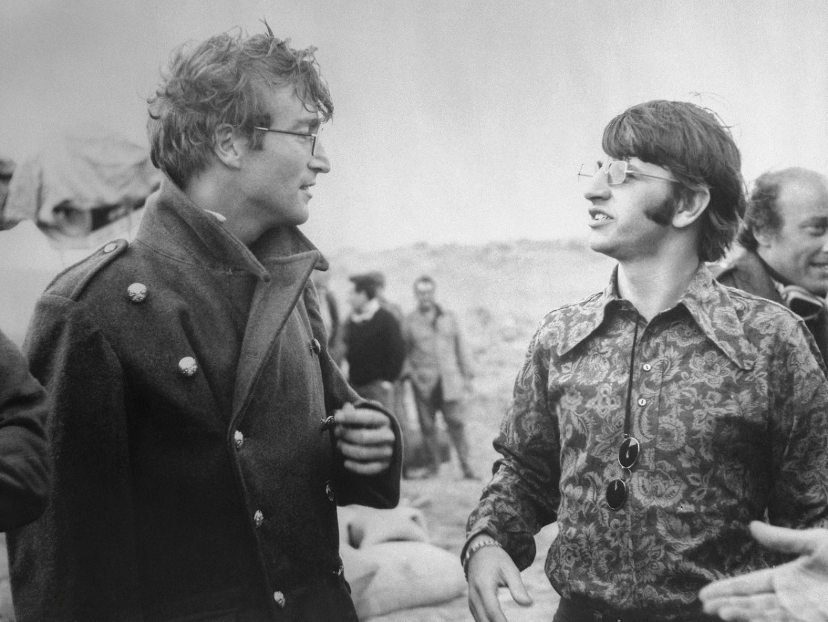 John Lennon und Ringo Starr