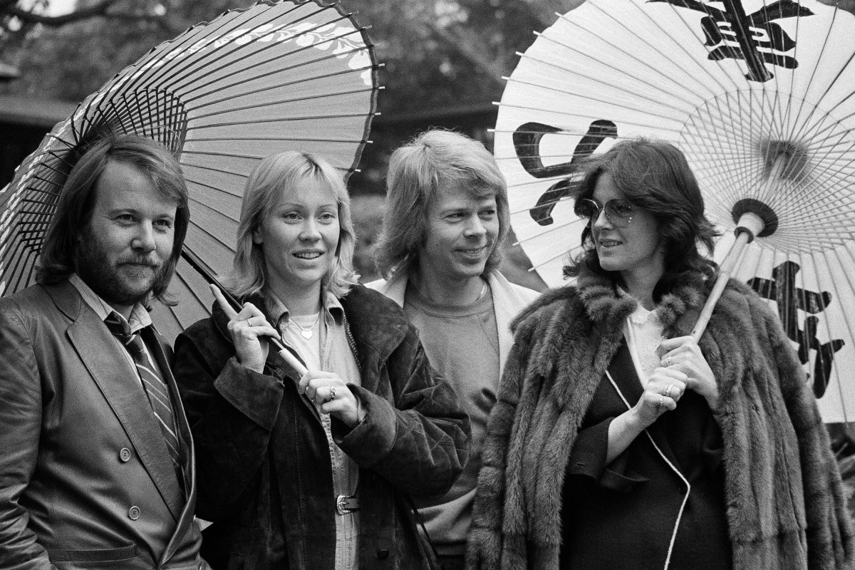 Группа «ABBA» на съёмочной площадке