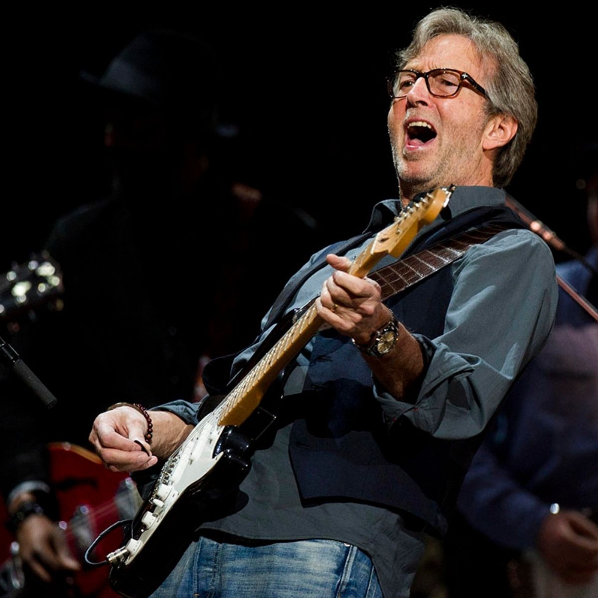 Eric Clapton lors d'un récent concert