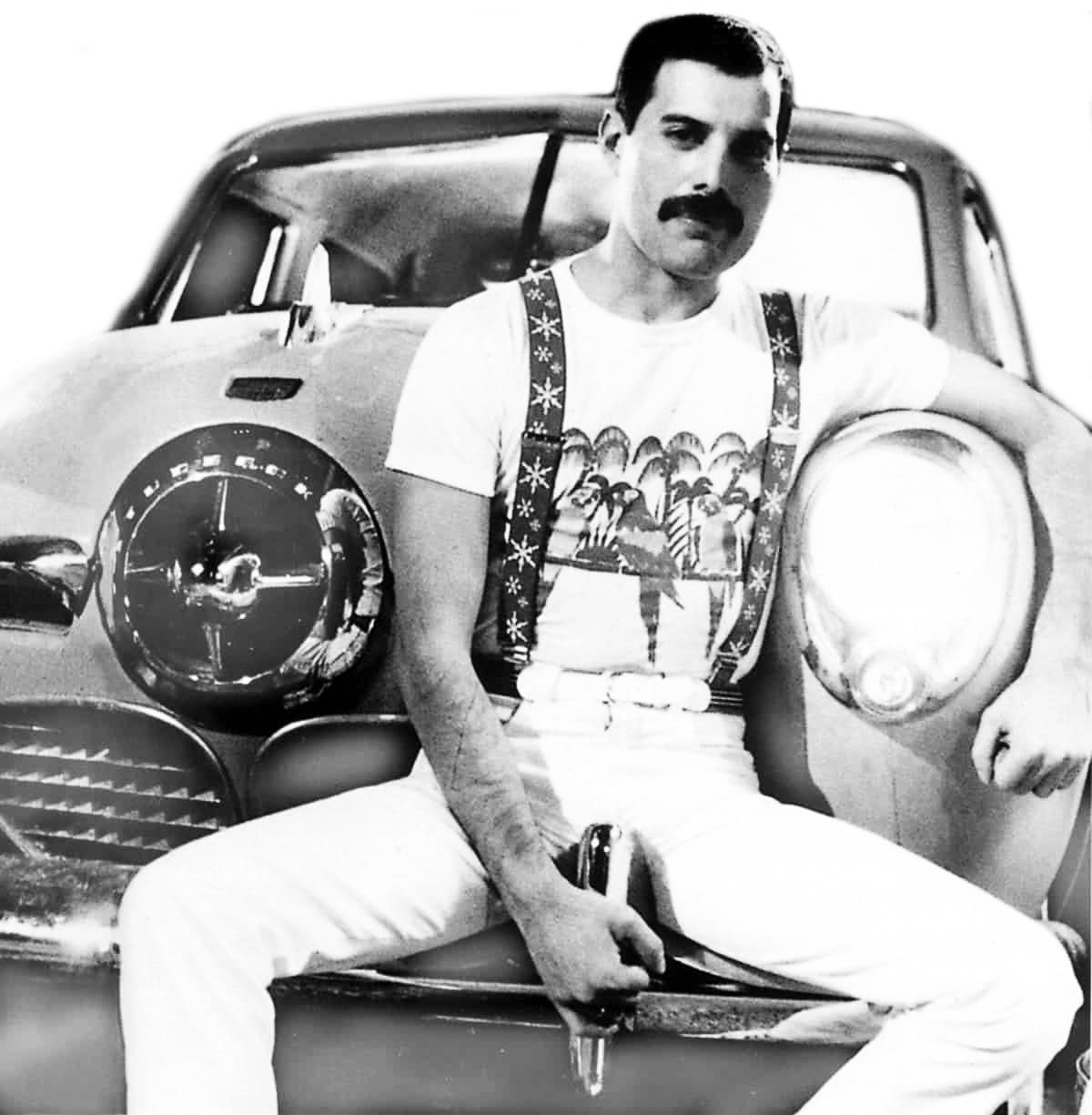 Freddie Mercury e seu campeão Studebaker, 1950
